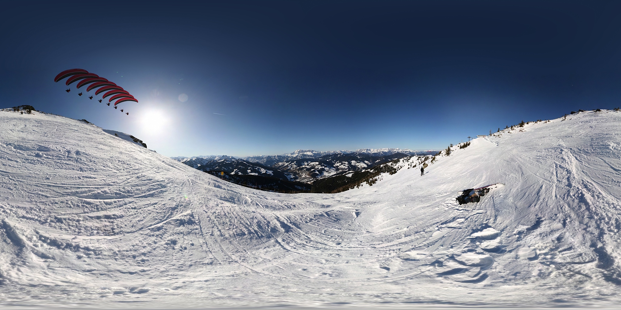Pano mit Paragleiter